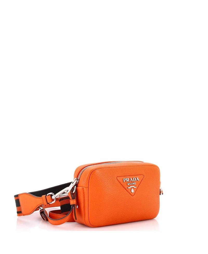 Pre-Owned Prada Small Flou Camera Crossbody Bag Vitello Daino