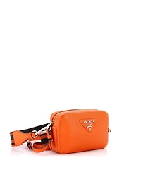 Pre-Owned Prada Small Flou Camera Crossbody Bag Vitello Daino