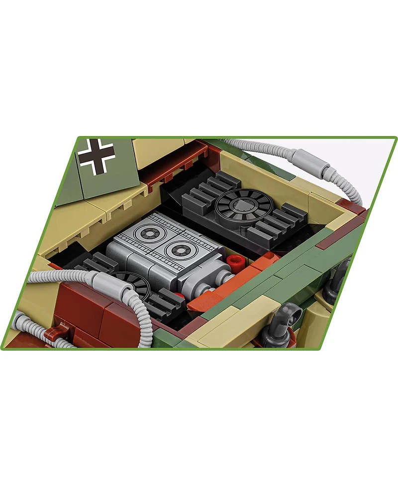 Cobi Historical Collection Wwii Panzer Vi Ausf. B Konigstiger Tank 802-Piece Building Set, Ages 10+