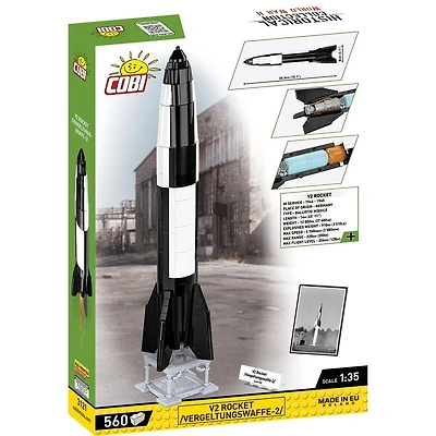 Cobi Wwii V2 Rocket Removable Casing Reveals Interior 560-Piece Building Set, Ages 9+