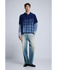 Desigual Men's Checkered Polo T-shirt