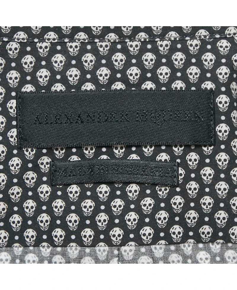 Pre-Owned Alexander Mcqueen Men's Skull Print Slim Fit Button-Down Dress Shirt