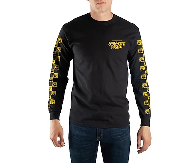 SpongeBob SquarePants Men's Long-Sleeve Crewneck Graphic T-Shirt