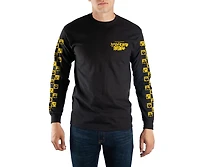 SpongeBob SquarePants Men's Long-Sleeve Crewneck Graphic T-Shirt