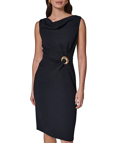 Donna Karan New York Women's Sleeveless Boat-Neck Sheath Dress