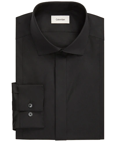 Calvin Klein Men's Tailored Occasion Slim-Fit Stretch Pique Bib Dress Shirt