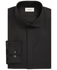 Calvin Klein Men's Tailored Occasion Slim-Fit Stretch Pique Bib Dress Shirt