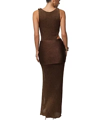 Jluxlabel Women's Hazel Metallic Wrap High-Waisted Skirt