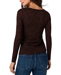 Liverpool Los Angeles Women's Long-Sleeve Boat Neck Jersey-Knit Blouse