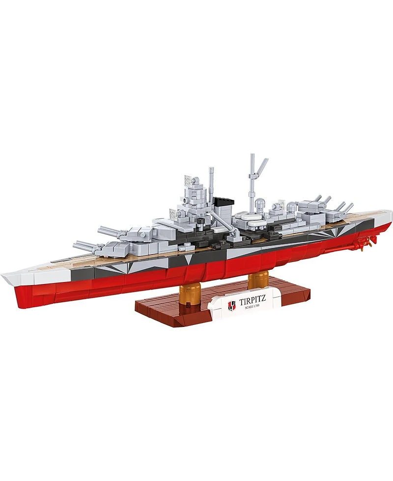 Cobi Historical Collection Wwii Battleship Tirpitz 593-Piece Building Set, Ages 8+
