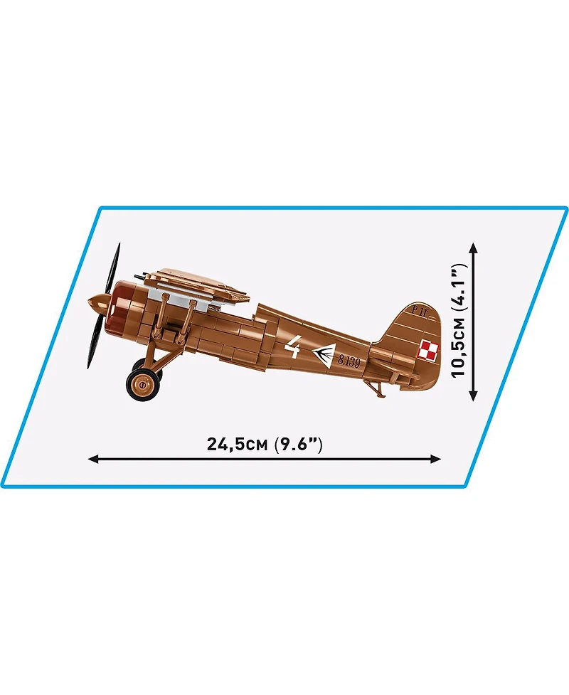 Cobi Historical Collection Wwii Pzl P.11c 320-Piece Building Set, Ages 7+