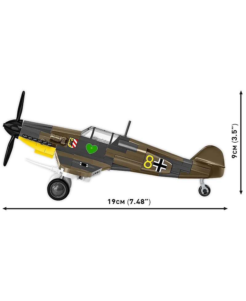Cobi Wwii Historical Collection Messerschmitt Bf 109F 123-Piece Building Set, Ages 6+