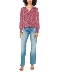 Sam & Jess Women's Blouson V-Neck Top