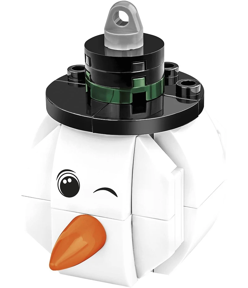 Cobi Christmas Snowman Ornament 59-Piece Building Set, Ages 5+