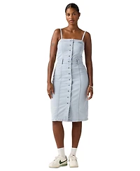 Levi's Women's Denim Bustier Button-Front Dress