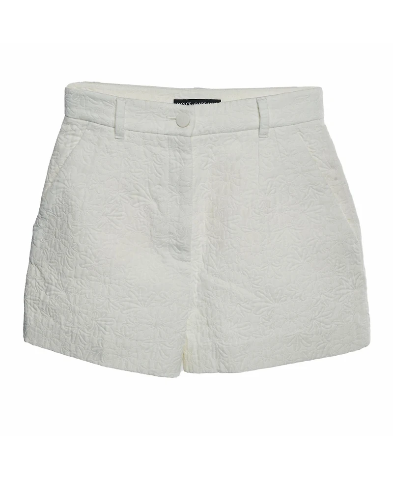 Pre-Owned Dolce & Gabbana Women's Floral Zip-Fly Shorts, 7" Inseam