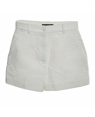 Pre-Owned Dolce & Gabbana Women's Floral Zip-Fly Shorts, 7" Inseam