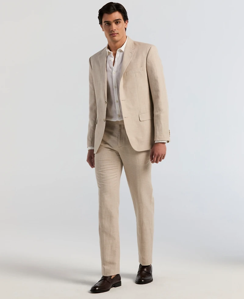 Perry Ellis Men's Herringbone Linen Blazer