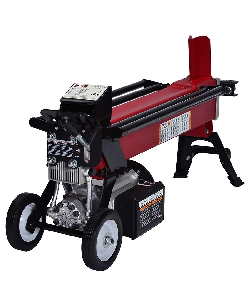 Boss Industrial 5 Ton Lightweight Portable Hydraulic Electric Home Log Splitter