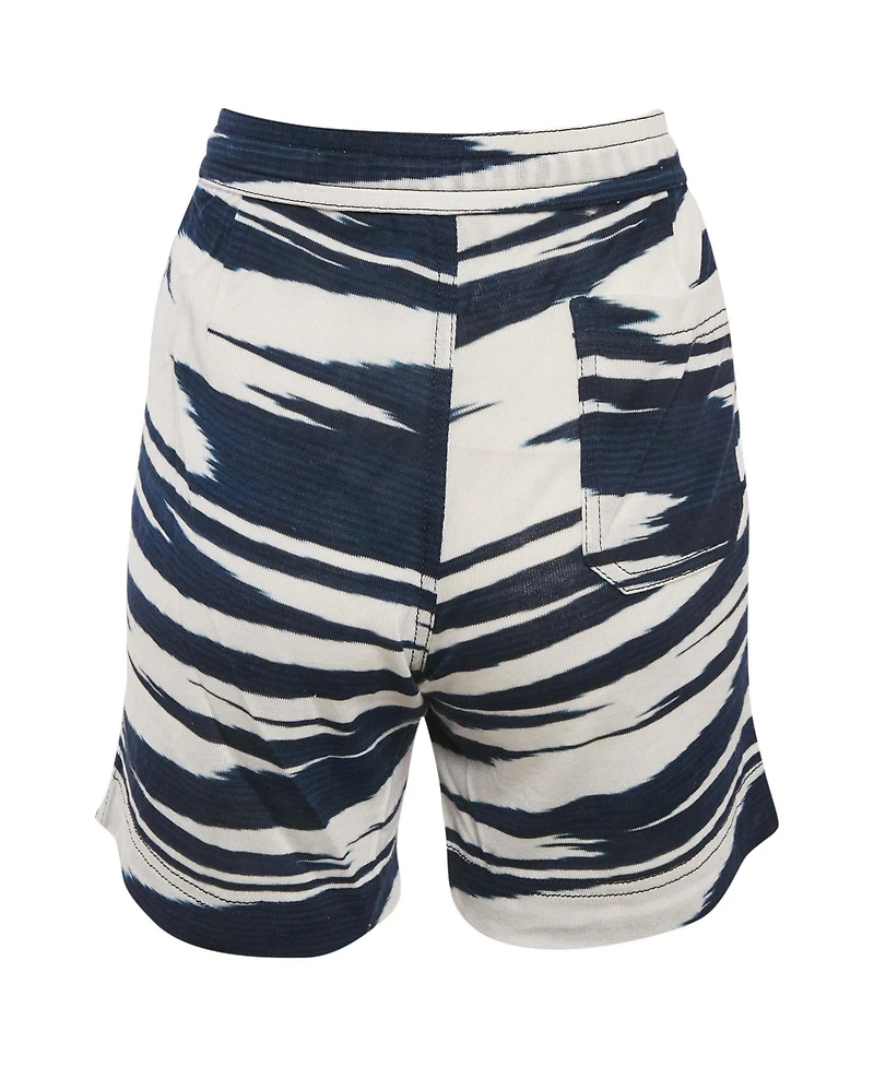 Pre-Owned Missoni Women's Striped Knit Mid-Rise Drawstring Shorts, 7" Inseam