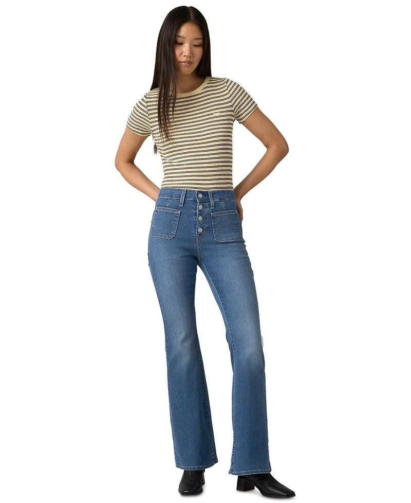Levi's Women's 726 Patch Pocket High Rise Slim Fit Flare Jeans