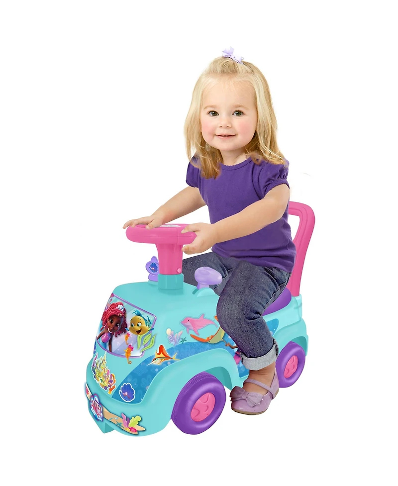 Kiddieland Ariel Sea Ride-On with Interactive Lights and Sounds, Ages 1+