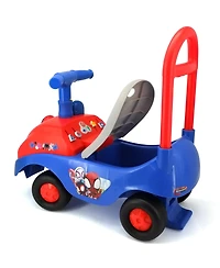 Kiddieland Spidey Foldable-Handle Interactive-Dashboard Ride-On, Ages 1+