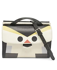 Pre-Owned Fendi Women's Mini Monster Demi Jour Multicolor Leather Top Handle Bag