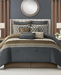 Stratford Park Caval Geometric Patchwork 12-Pc. Comforter Set