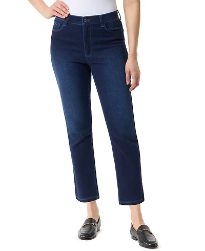 Gloria Vanderbilt Women's Cali Mid-Rise Straight-Leg Jeans