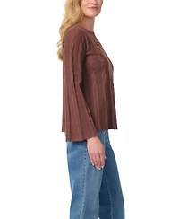Gloria Vanderbilt Women's Maren Cable-Knit Boat Neck Bell Sleeve Sweater