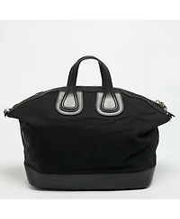 Pre-Owned Givenchy Nightingale Large Nylon and Leather Satchel