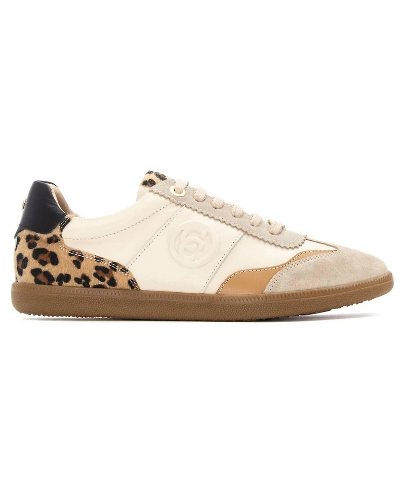 Xti Women's Leather Lace-Up Carmela Collection Sneakers