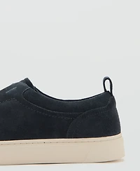 Mango Men's Vibram Sole Suede Leather Sneakers
