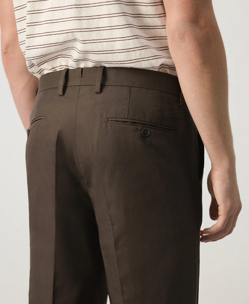 Mango Men's Selection Slim-Fit Cotton-Lyocell Blend Suit Pants