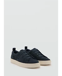 Mango Men's Vibram Sole Suede Leather Sneakers