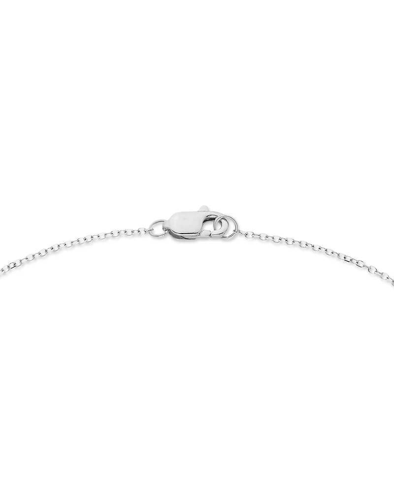 Macy's Certified Lab-Grown Diamond Halo Pendant Necklace (1 ct. t.w.) in 14k White Gold