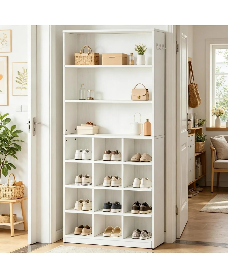 Slickblue Freestanding Shoe Cabinet for Hallway and Living Room