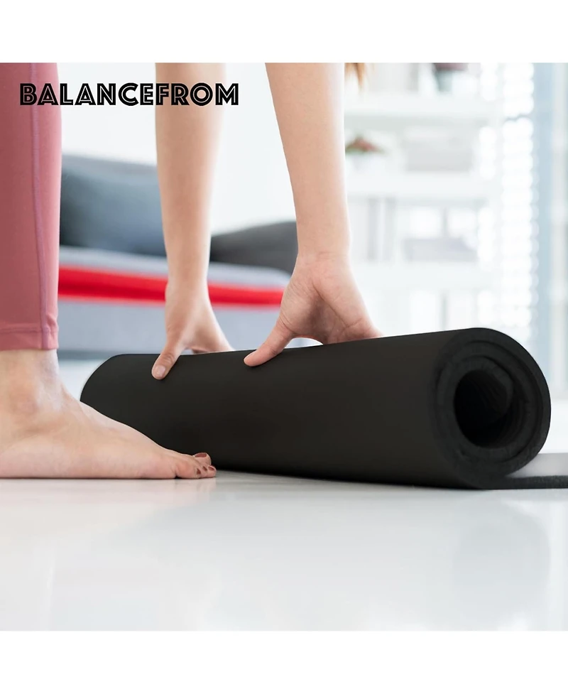 BalanceFrom Yoga Mat, 1" Extra Thick Exercise Pilates Workout Mat