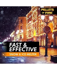 Snow Joe Pellets of Fire Ice Melter for Driveways and Sidewalks, 50 lbs, CPP50