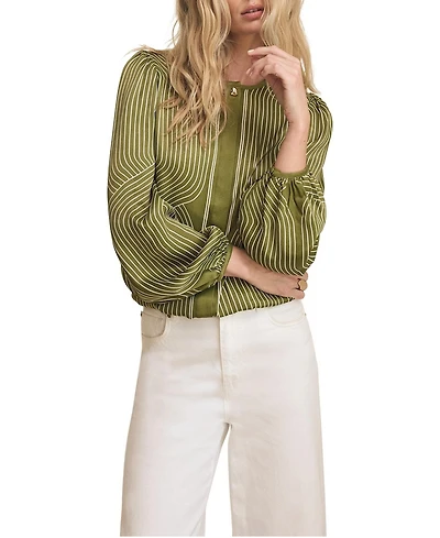 Mint Velvet Women's Satin Printed Blouse