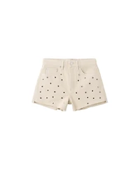 Mango Women's Studded Denim Shorts