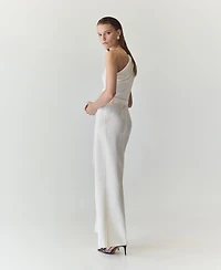 Mango Women's Asymmetric Belt Jumpsuit