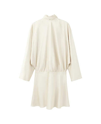 Mango Women's Bow Satin Dress