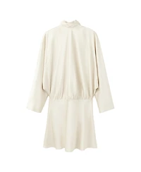Mango Women's Bow Satin Dress