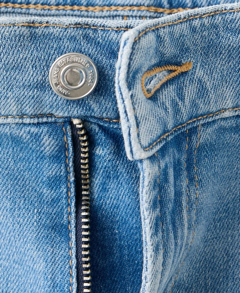 Mango Women's Sparkly Wide-Leg Jeans