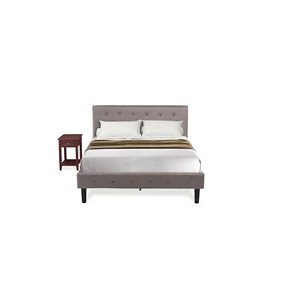 East West Furniture NL14F-1DE13 2 Piece Full Bed Set