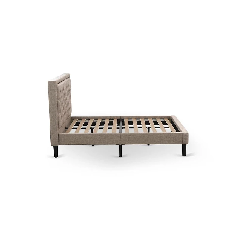 East West Furniture KD16F-1VL0C 2 Piece Wood Bedroom Set