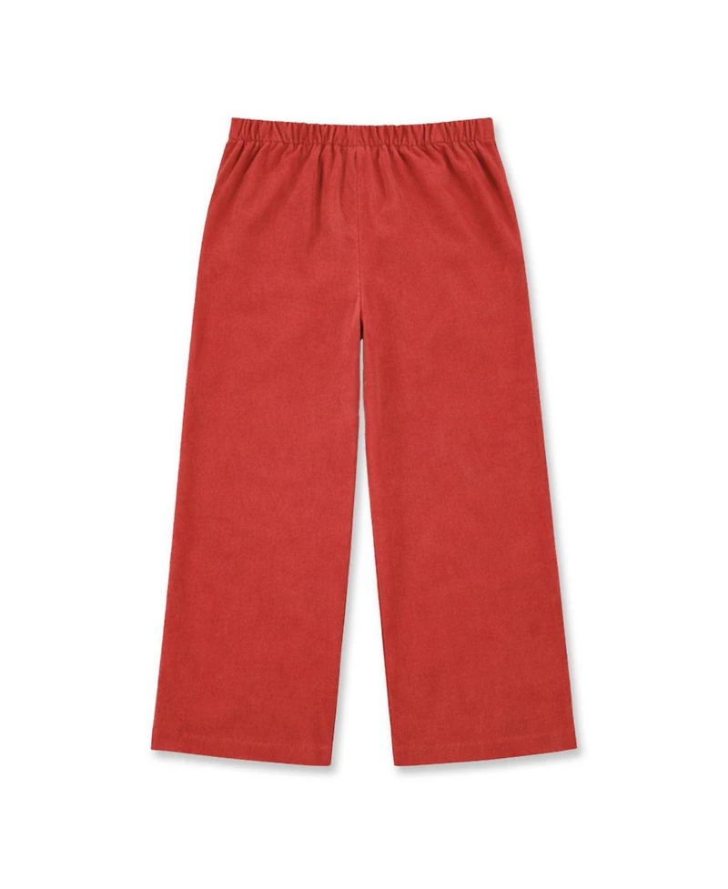 Florence Eiseman Girls' 4-16 Velvet Wide-Leg Pull-On Pants