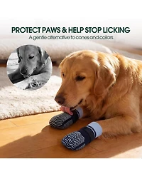 Anti-Slip Stretch Knit Dog Socks with Double-Sided Rubber Grippers for Indoor and Outdoor Paw Protection